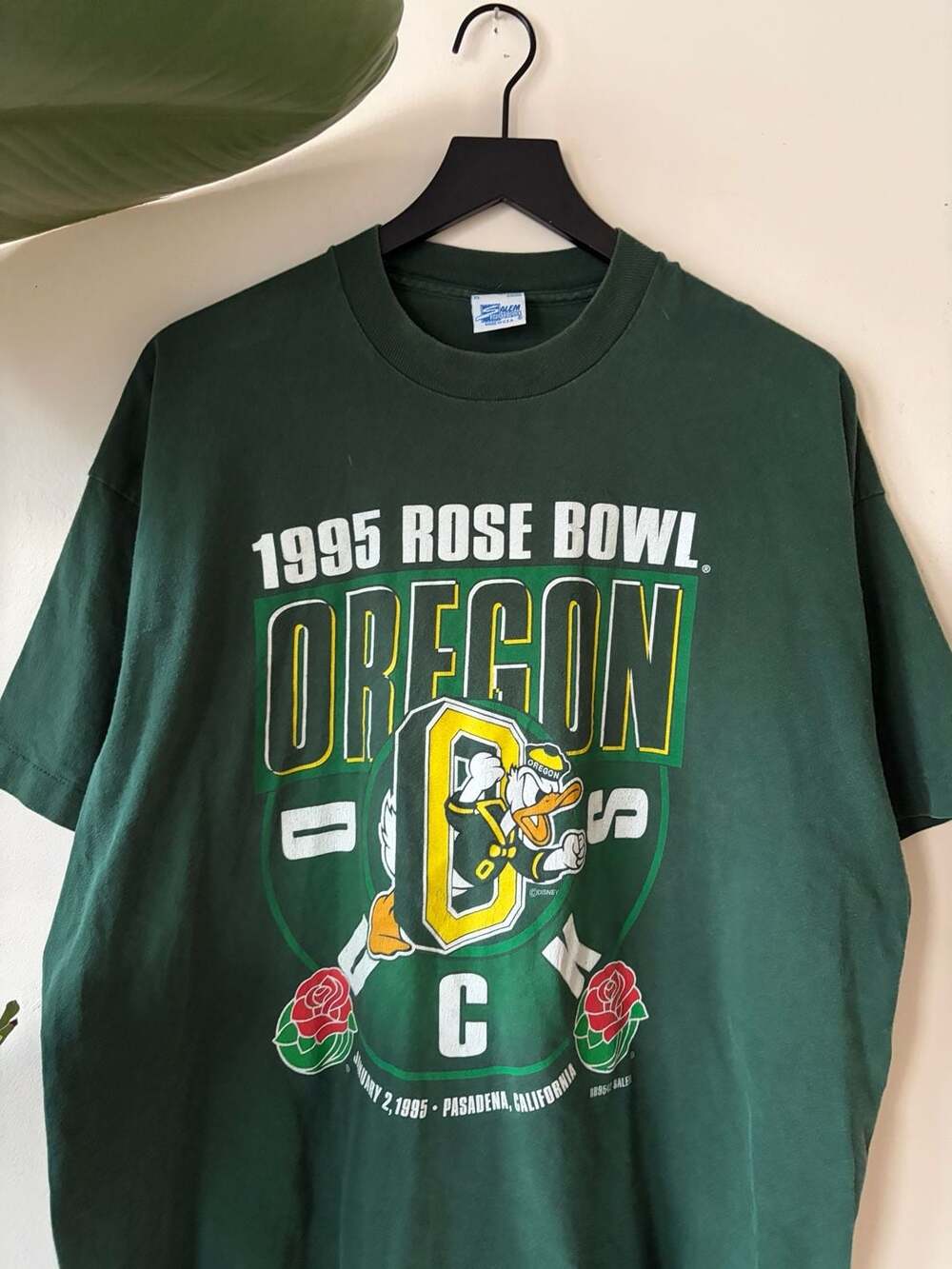 Salem Sportswear Oregon Ducks 1995 Rose Bowl T-Shirt Size XL